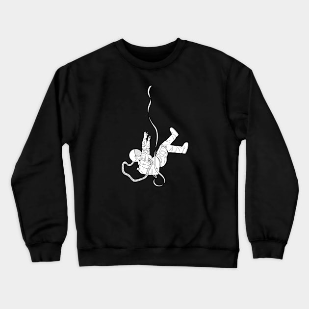 Lonely astronaut Crewneck Sweatshirt by arvitalya